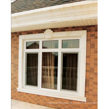 PVC plástico UPVC Casement Double Glass Swing Window